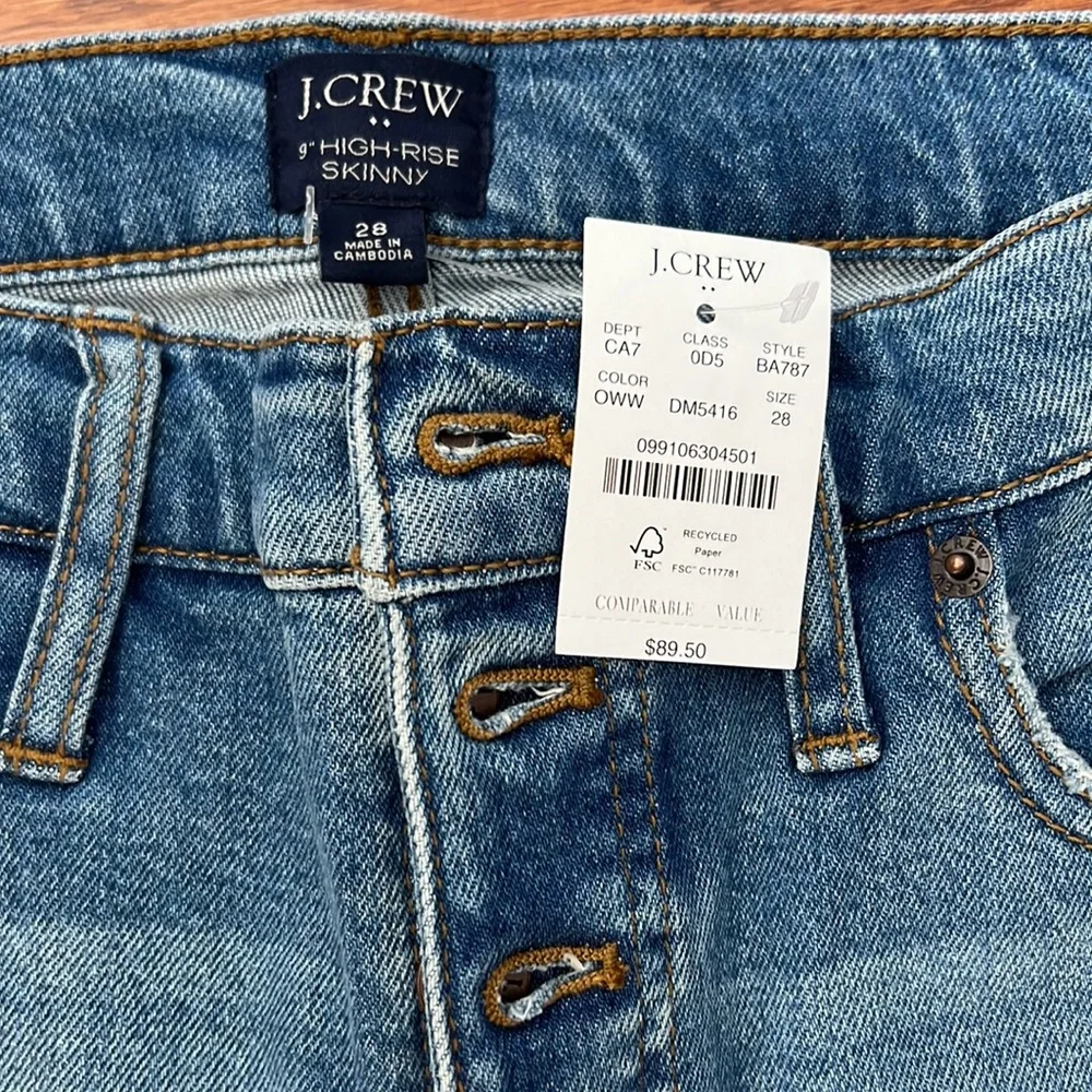 Brand new J. Crew high rise jeans - Picture 2 of 4